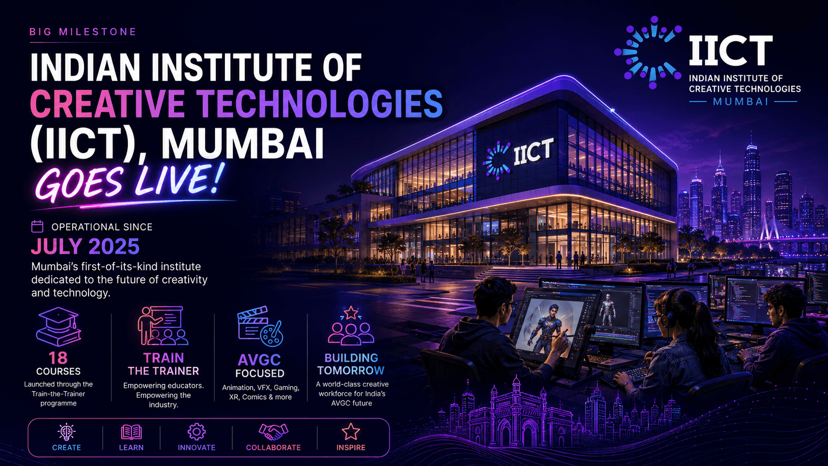 Indian Institute of Creative Technologies Mumbai Goes Live
